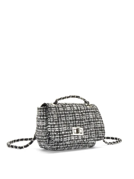 VIVANCE Torba za čez ramo črna bela