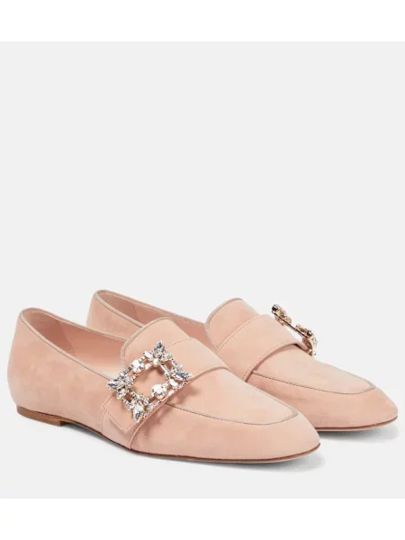 Loaferke Roger Vivier iz semiša roza