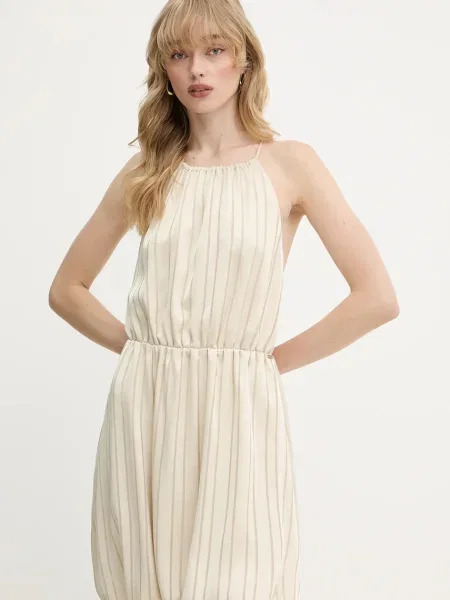 Armani Exchange sukienka beżowa