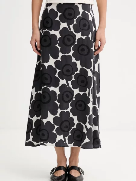 Marimekko sukně s lyocellem černé