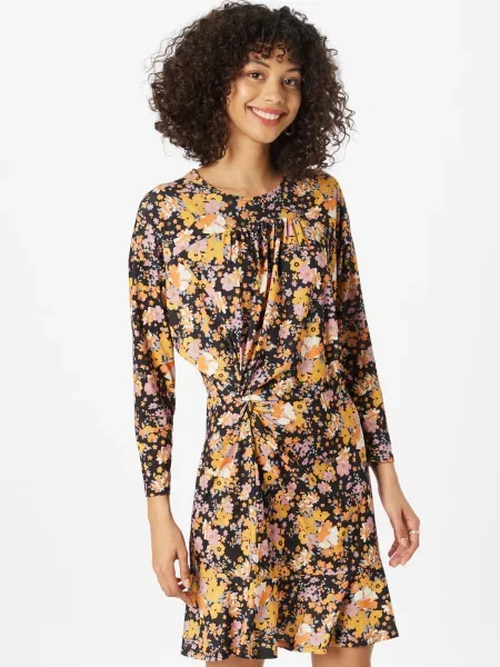 Oasis Rochie Slinky negru / portocaliu / gri / roz pastel alb