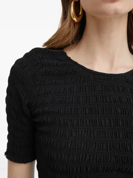 Top Michael Michael Kors cu autograf cu model leopard de lână negru