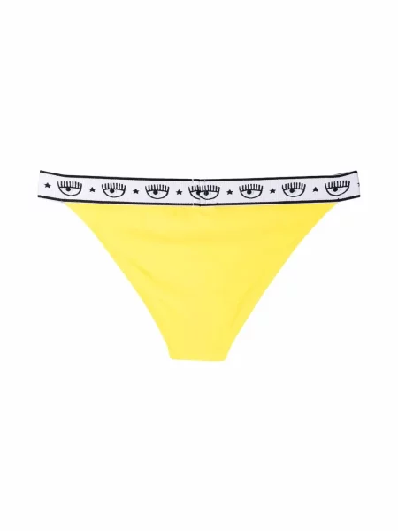 Bikini Chiara Ferragni su autografu geltona