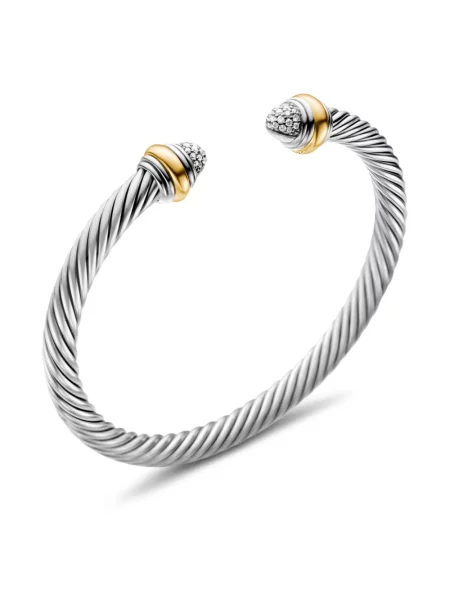 Класическа гривна David Yurman жълто