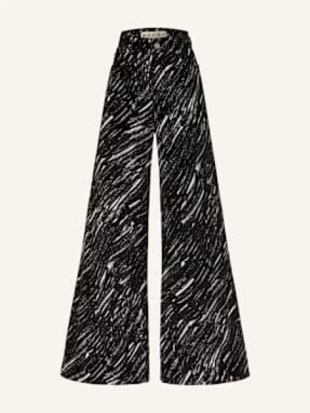 Marni Spodnie Marlena schwarz białe