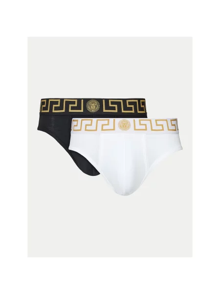 Hlačke slip Versace bela