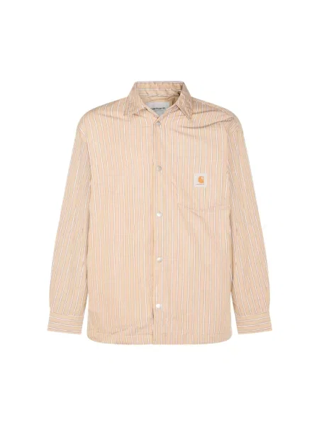 Koszula Carhartt Wip casual brązowa
