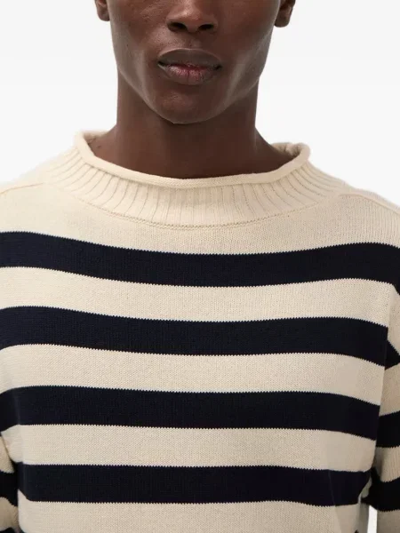 Sweter w paski Norse Projects w paski niebieski