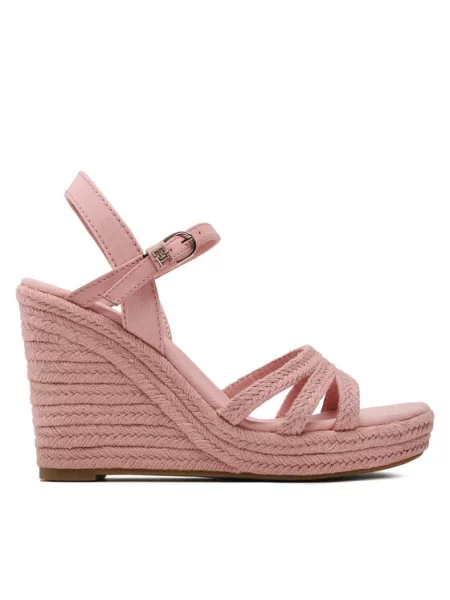 Tommy Hilfiger Espadrile Essential Wedge Sandal roza