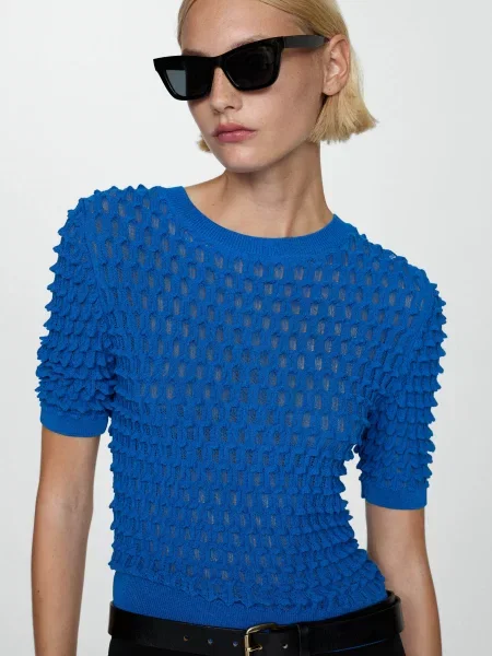 MANGO Светр Электрик синій