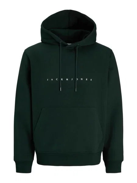 JACK & JONES Mikina JJESTAR tmavě zelená