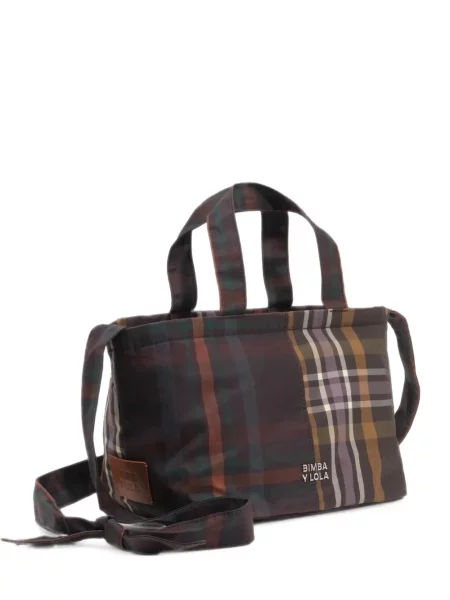 Geanta crossbody Bimba Y Lola în carouri verde