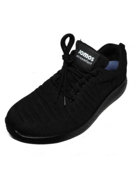 Sneakersy Jomos sznurowane casual czarne