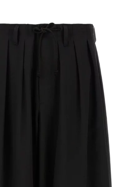 Vilnonės kelnės Yohji Yamamoto juoda