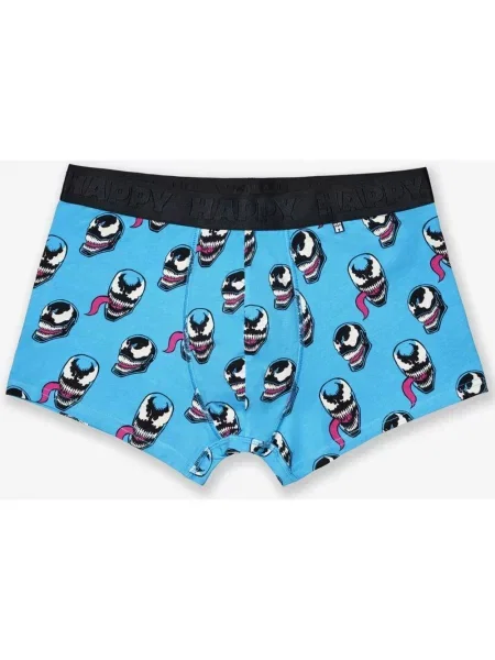 Bokserki Happy Socks x MARVEL Short Venom niebiesko-czarno-różowe S niebieskie