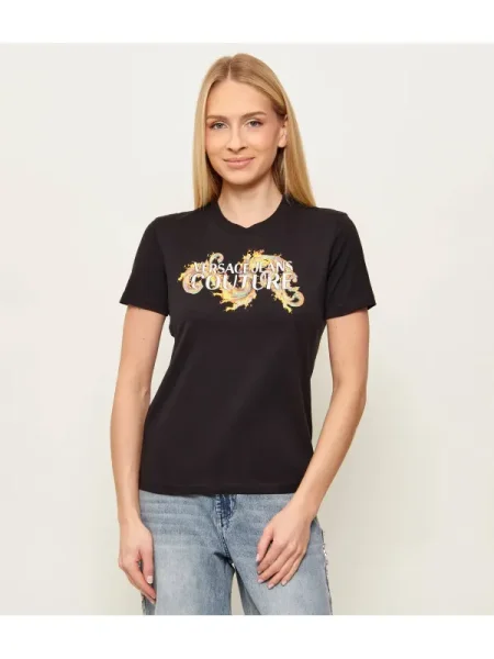Versace Jeans Couture Tricou WAVE negru