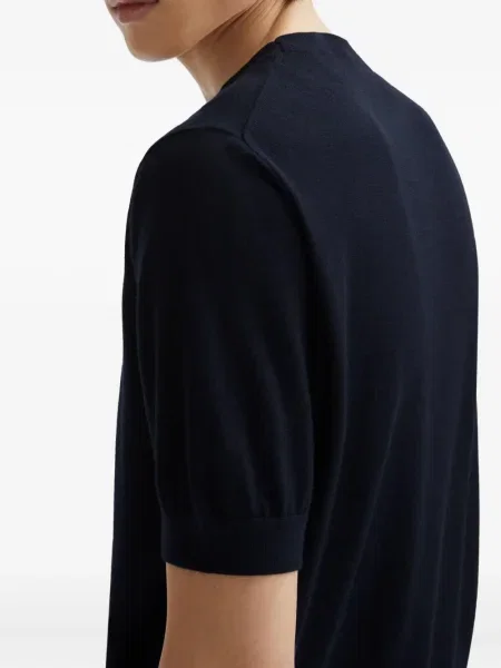 Пуловер Agnona с кръгло деколте черно