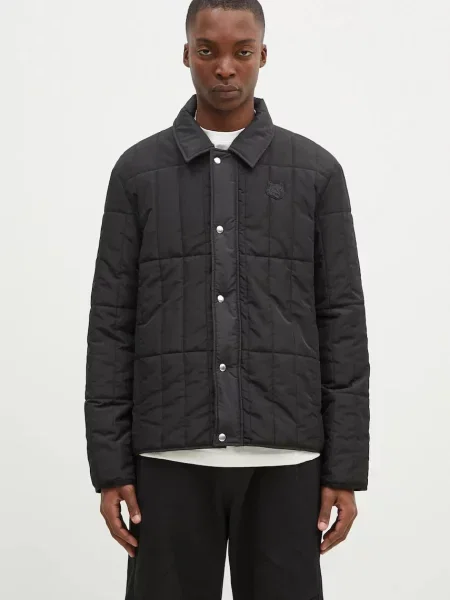 Μπουφάν Maison Kitsuné Quilted Blouson μαύρο