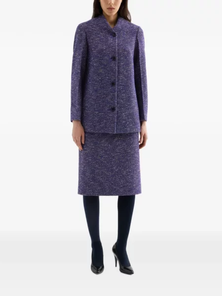 Geacă Jil Sander de lână violet