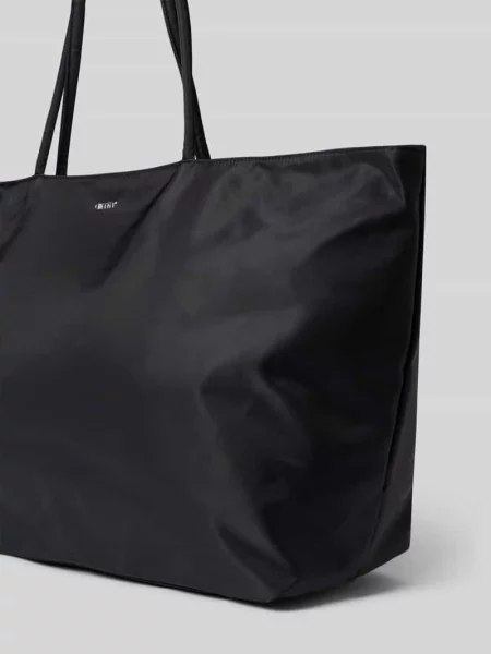 Torba shopper z detal z logo Aim'n czarna
