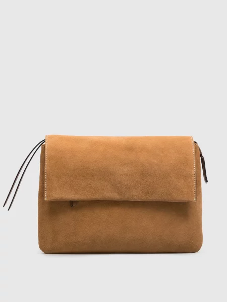 Замшевая сумка Gianni Chiarini коричневая