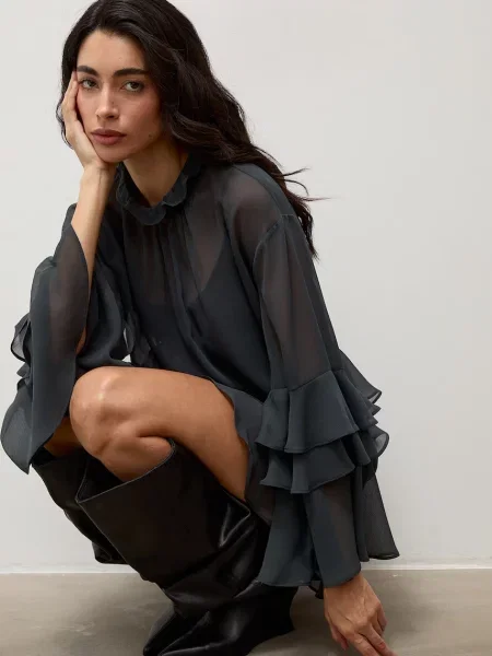 Answear.LAB rochie din vâscoză verde