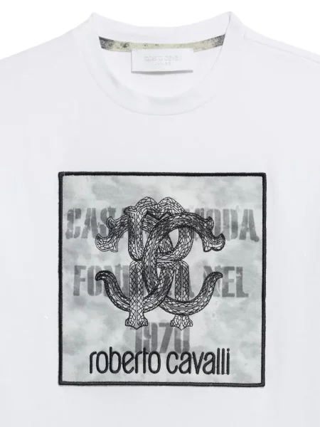 Koszulka dziecięca Roberto Cavalli biała