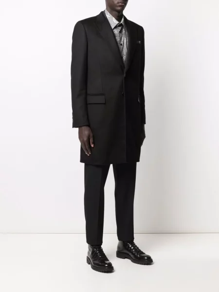 Palton Billionaire din cașmir negru