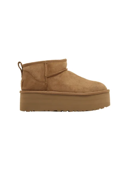 Pantofi Ugg cu platformă clasici mini alb