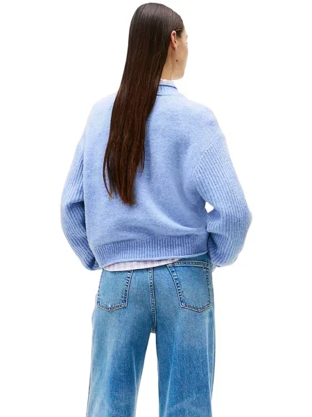 Pulover Tommy Jeans albastru