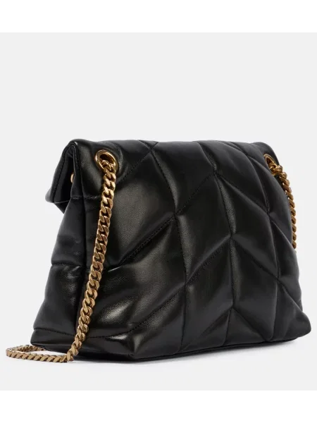 Geanta de piele Saint Laurent din piele negru