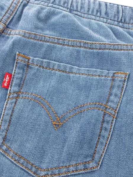 Levi's дънки за деца LUXE DENIM HIGH RISE BAGGY синьо