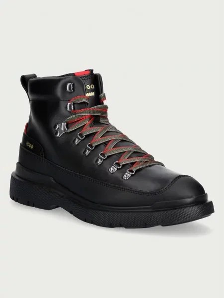 Botine Hugo din piele negru
