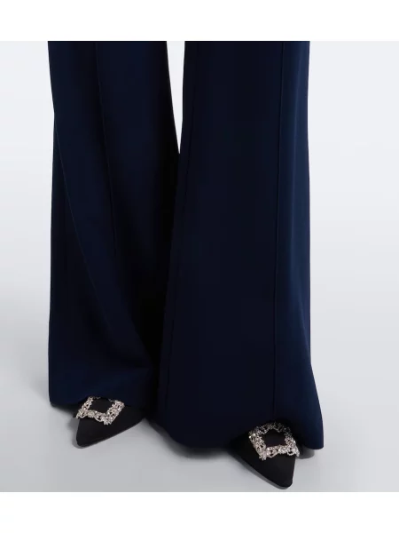 Spodnie Elie Saab niebieskie