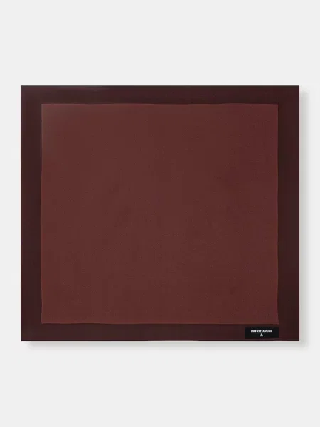 Svilena marama Patrizia Pepe smeđa