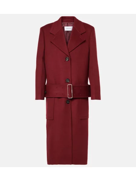 Palton Ferragamo de lână roșu