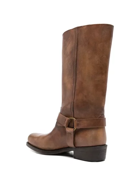 Botine Golden Goose biker auriu