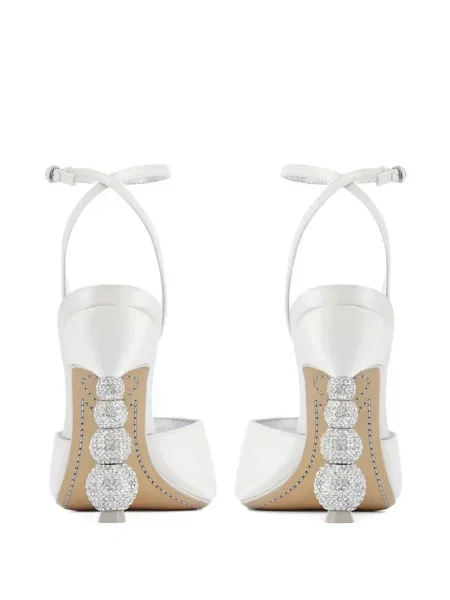Sandale Sophia Webster de cristal alb