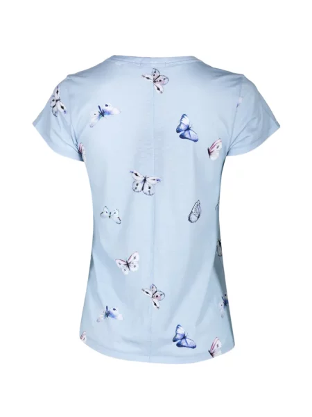 Tricou Rag & Bone cu imagine albastru