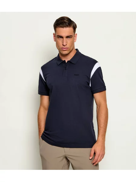 Tricou polo Boss Green stretch verde