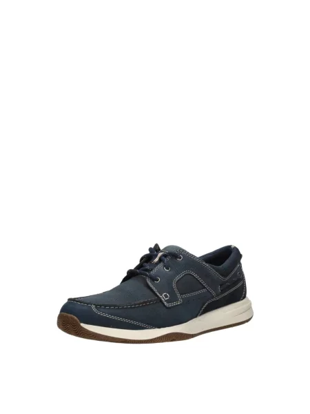 Półbuty Clarks koronkowe niebieskie