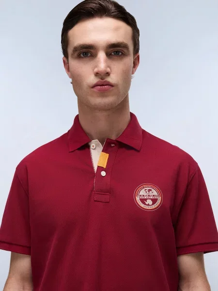 NAPAPIJRI Tricou E-Clanis ecru / rubiniu