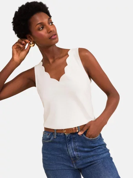 Love & roses Top murdar alb