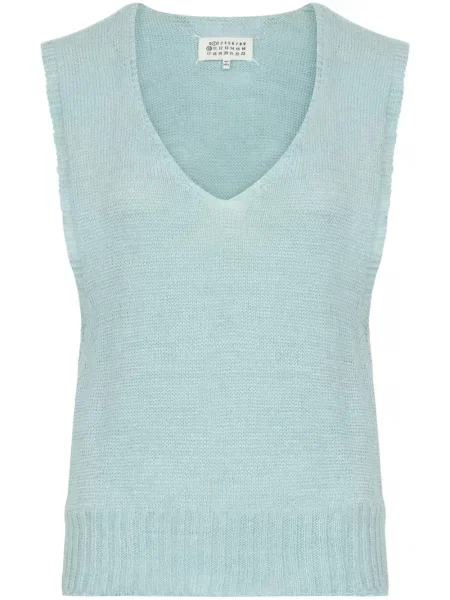 Top Maison Margiela tricotate albastru