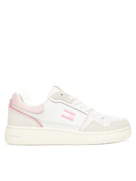 Tenisice Tommy Jeans Tjw Retro Basket Sneaker Écru
