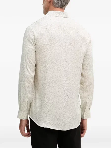 Cămașă Armani Exchange cu autograf
