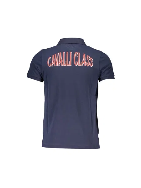 Koszulka polo Cavalli Class niebieska