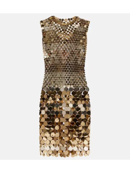 Rochie Rabanne auriu