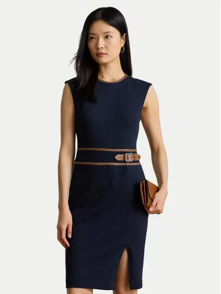 LAUREN RALPH LAUREN Cocktail obleka Mornarsko modra