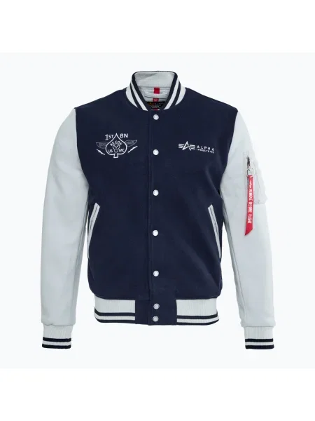 Jachetă Alpha Industries Varsity Air Force ultra navy pentru bărbați albastru închis